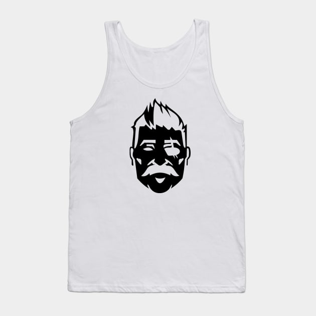 Fuse Icon Black Tank Top by Paul Draw